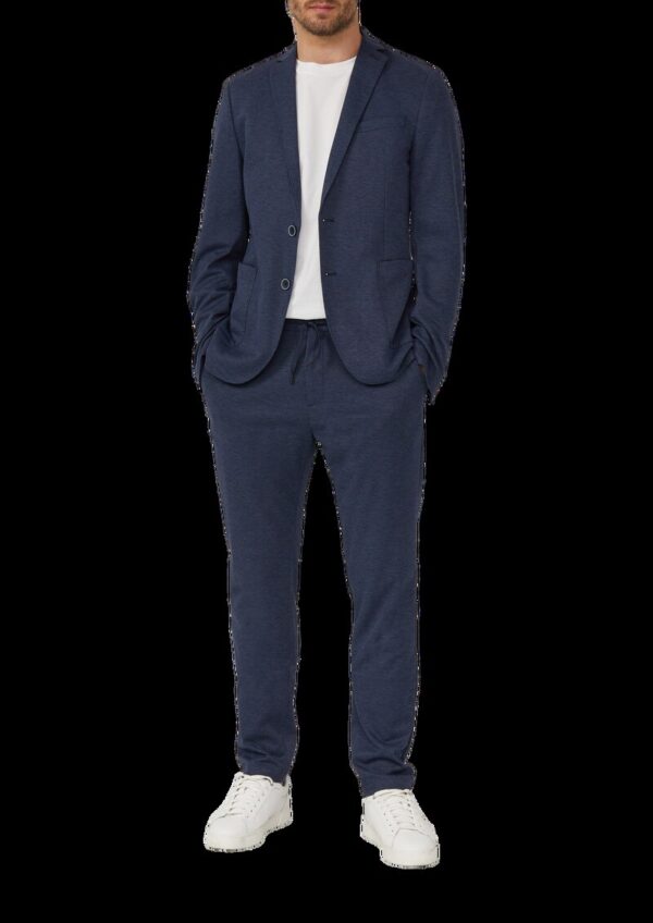 s.O JOGG: Anzug-Hose aus meliertem Piqué-Jersey