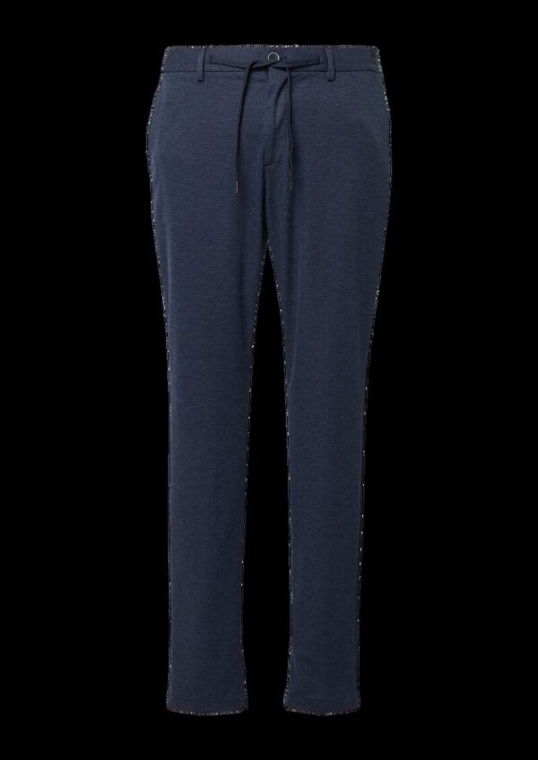 s.O JOGG: Anzug-Hose aus meliertem Piqué-Jersey