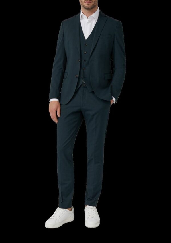 s.O PURE: Weste aus meliertem Stretch-Twill