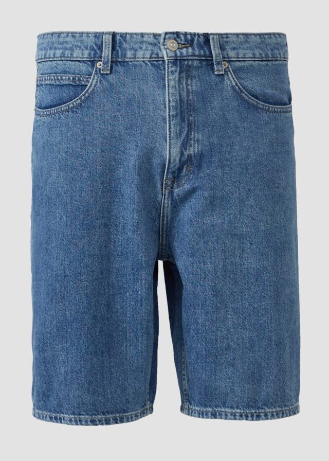 Denim-Shorts / Loose Fit / Mid Rise / Wide Leg