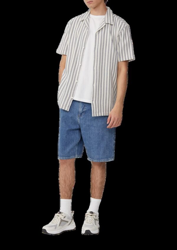 Resort Fit: Hemd mit Strukturstreifen
