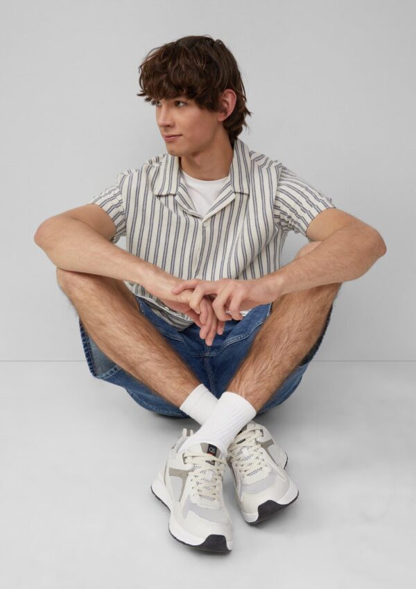 Resort Fit: Hemd mit Strukturstreifen