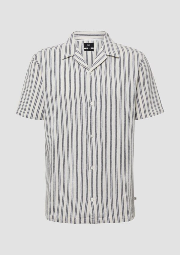 Resort Fit: Hemd mit Strukturstreifen