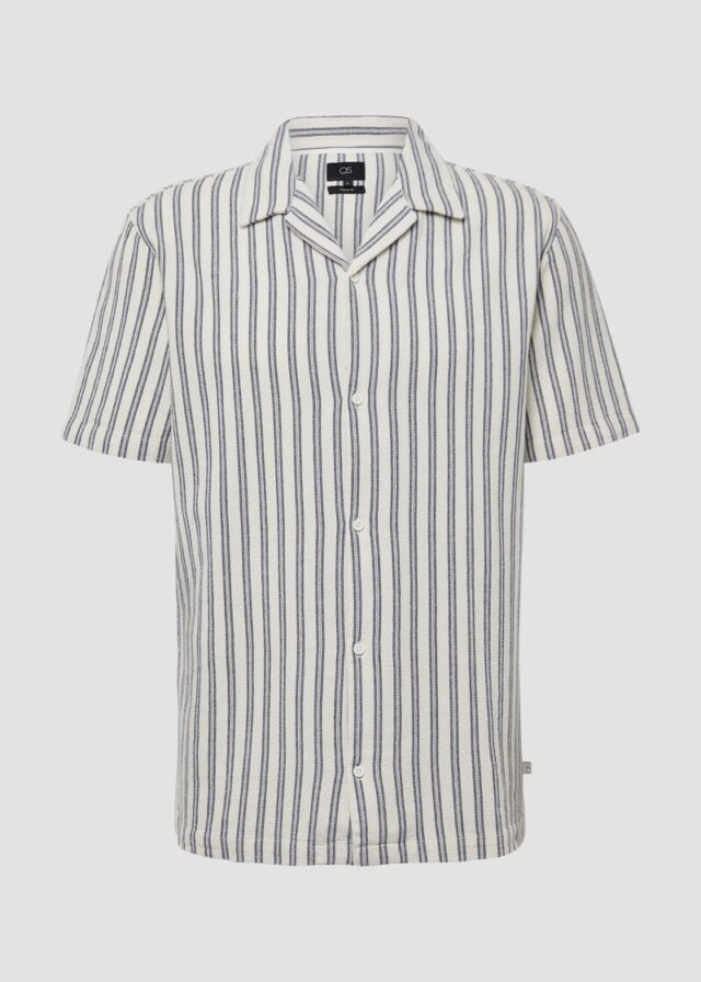 Resort Fit: Hemd mit Strukturstreifen