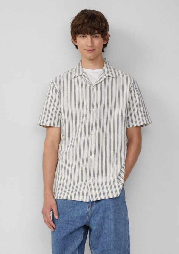 Resort Fit: Hemd mit Strukturstreifen