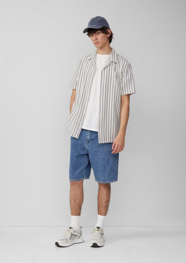Resort Fit: Hemd mit Strukturstreifen
