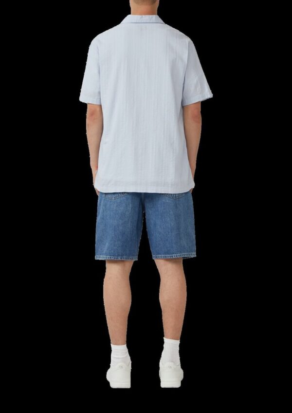 Resorthemd in strukturierter Ware mit Seersucker-Effekt