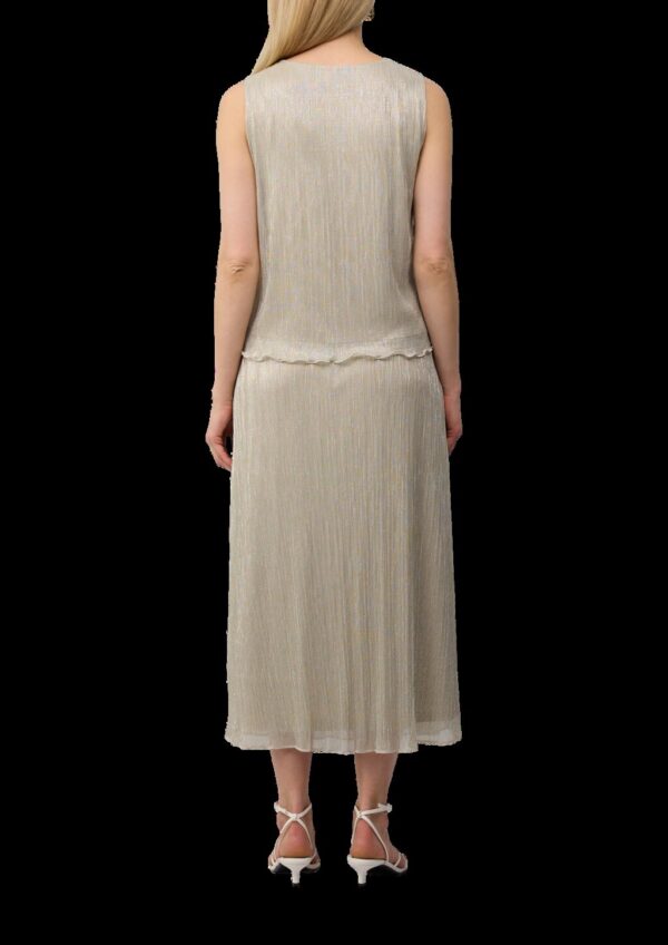 Lockeres Plisseetop mit Glitzergarn