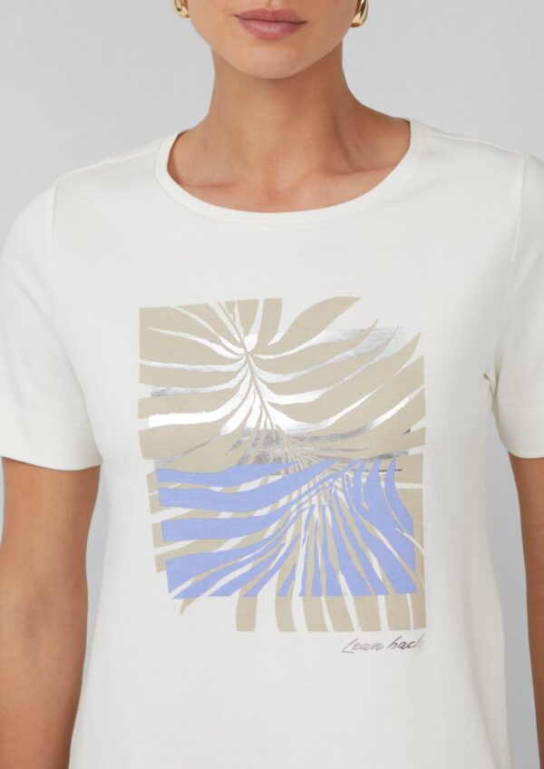 T-Shirt aus Interlockjersey mit Frontprint