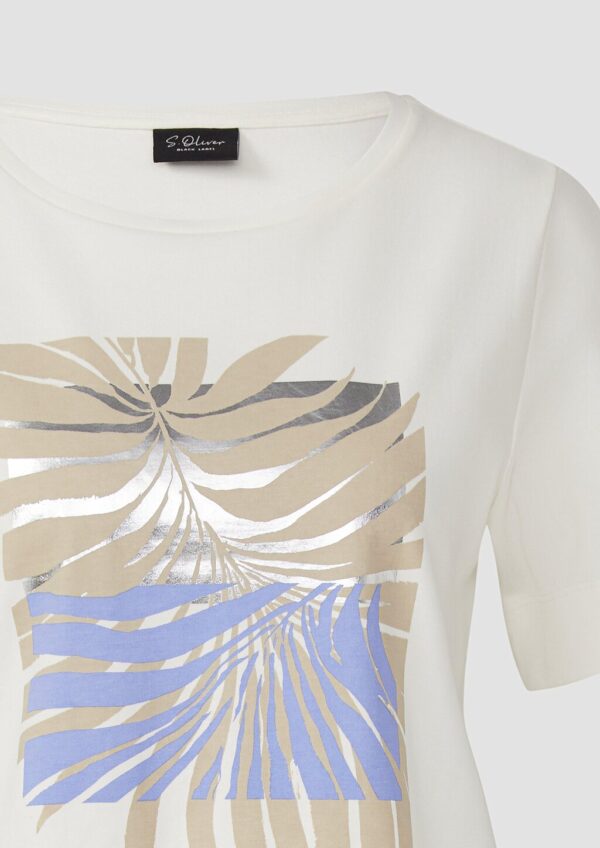 T-Shirt aus Interlockjersey mit Frontprint