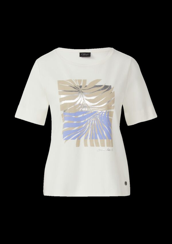 T-Shirt aus Interlockjersey mit Frontprint