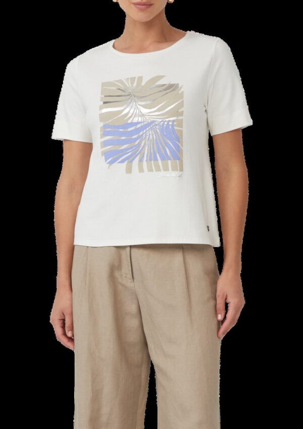 T-Shirt aus Interlockjersey mit Frontprint