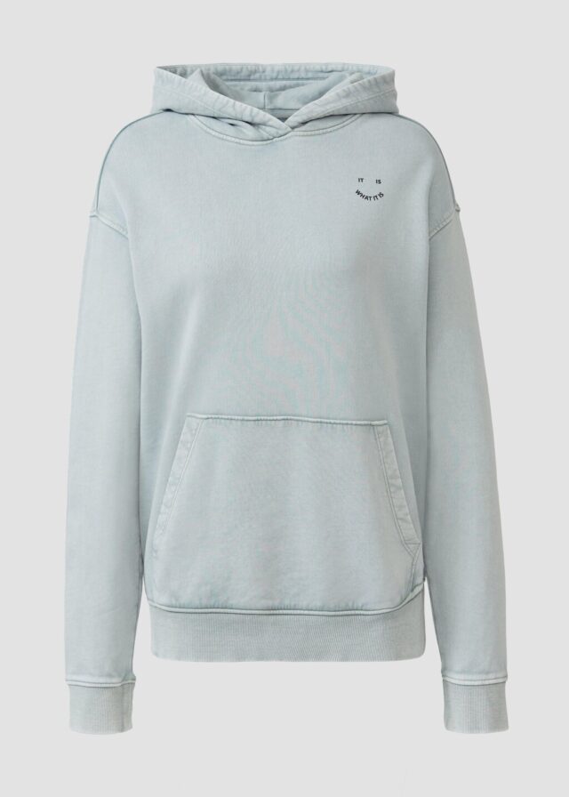 Unisex Sweatshirt mit Backprint und Wascheffekt