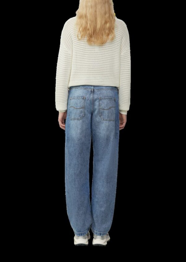 Unisex Pullover mit Ajourmuster