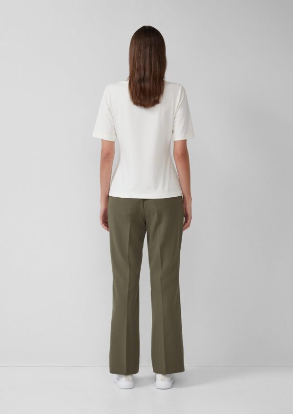 T-Shirt mit Metallic-Frontprint