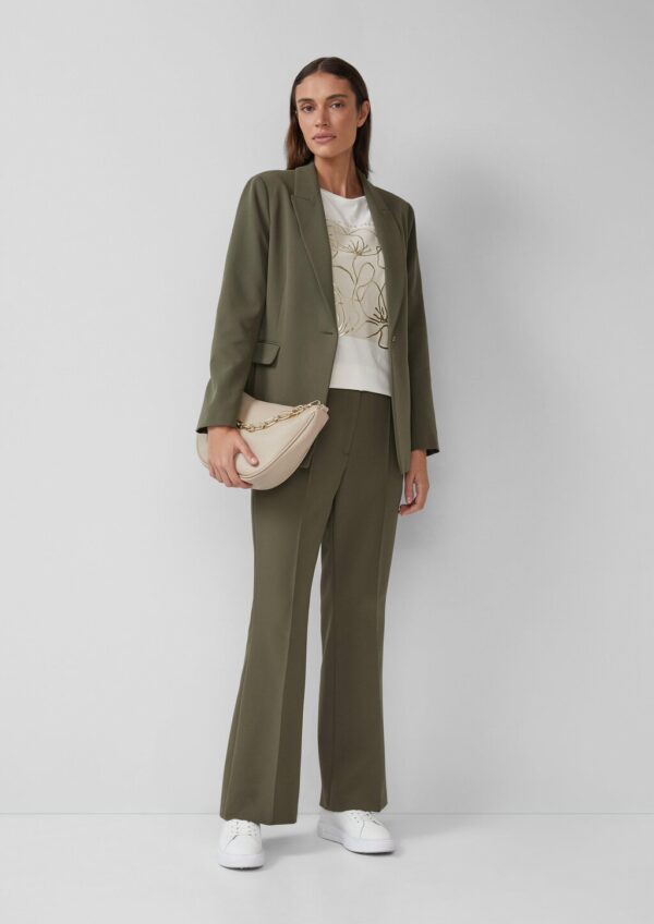 T-Shirt mit Metallic-Frontprint