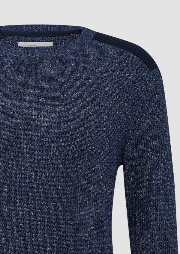 Pullover aus Moulinégarn mit Schultereinsätzen