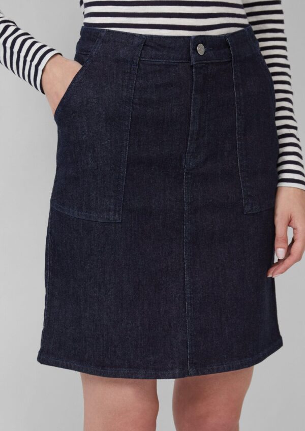 Jeansrock mit aufgesetzten Taschen | 360° Denim