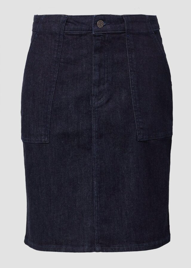 Jeansrock mit aufgesetzten Taschen | 360° Denim