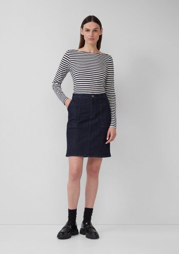 Jeansrock mit aufgesetzten Taschen | 360° Denim