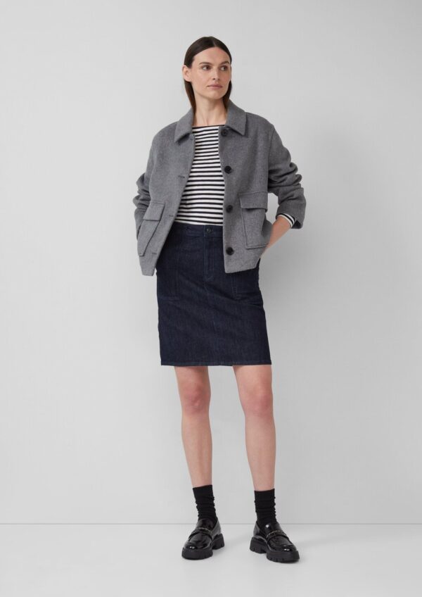 Jeansrock mit aufgesetzten Taschen | 360° Denim