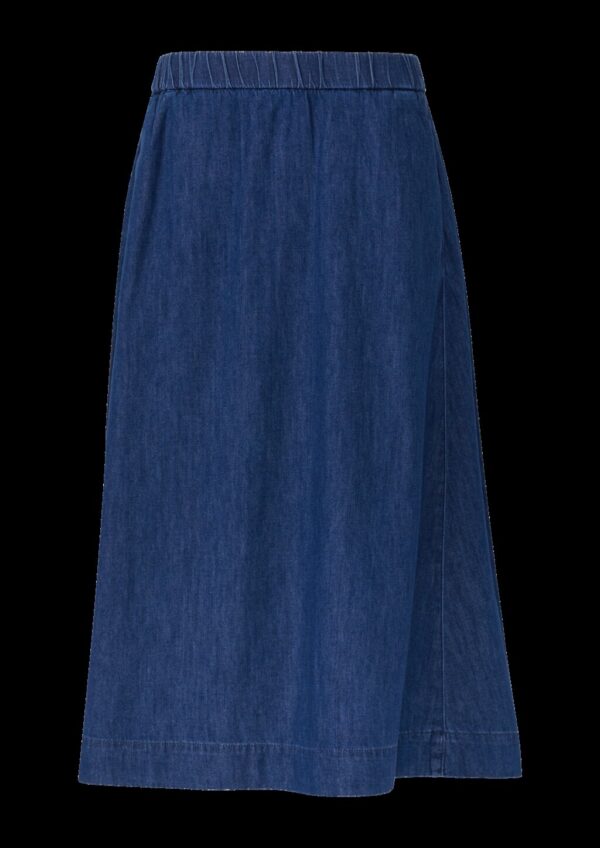 Denimrock in Midi-Länge mit Eingrifftaschen