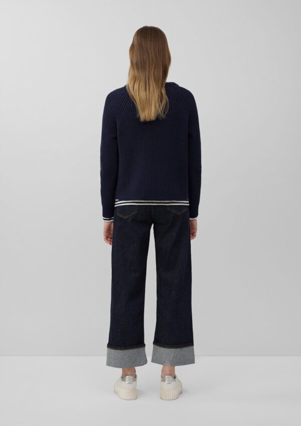 Relaxed-Fit-Strickpullover mit Bindedetail