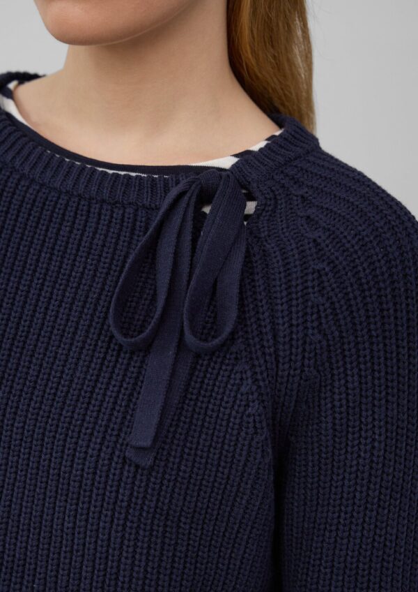 Relaxed-Fit-Strickpullover mit Bindedetail
