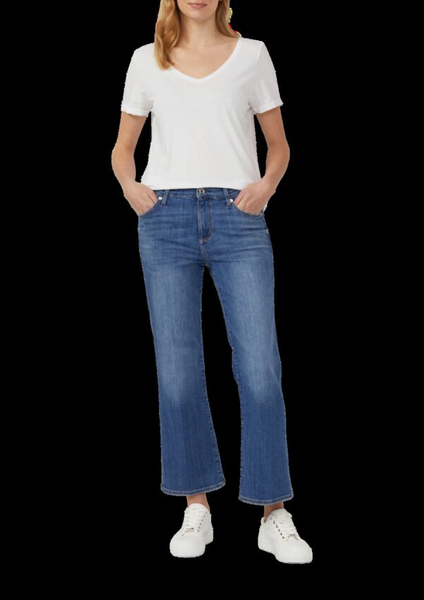 Cropped Jeans / Slim Fit / Mid Rise / Flared Leg
