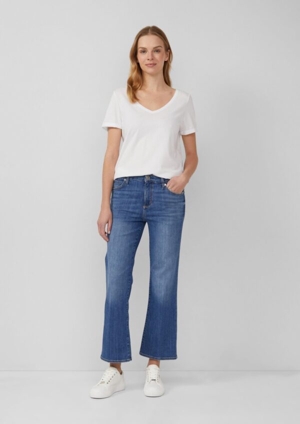 Cropped Jeans / Slim Fit / Mid Rise / Flared Leg