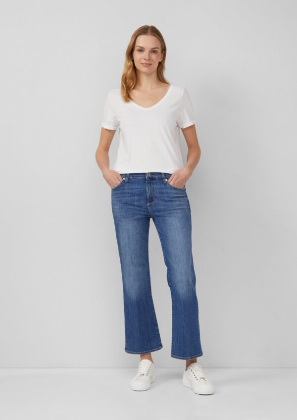 Cropped Jeans / Slim Fit / Mid Rise / Flared Leg