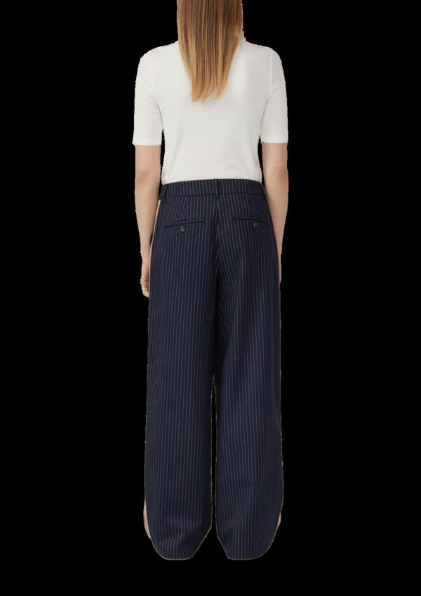 High-Rise-Hose mit Bundfalte und Nadelstreifen