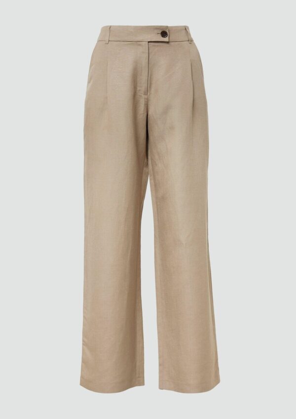 Relaxed-Fit-Hose aus Leinenmix mit Extra Wide Leg