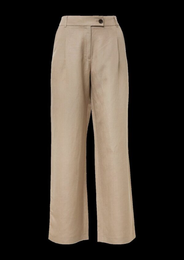 Relaxed-Fit-Hose aus Leinenmix mit Extra Wide Leg