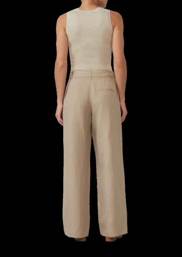 Relaxed-Fit-Hose aus Leinenmix mit Extra Wide Leg