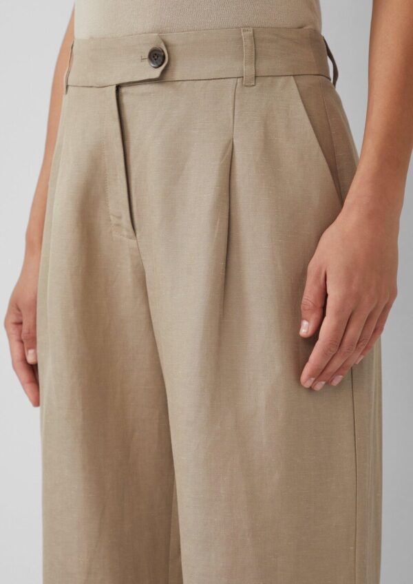 Relaxed-Fit-Hose aus Leinenmix mit Extra Wide Leg