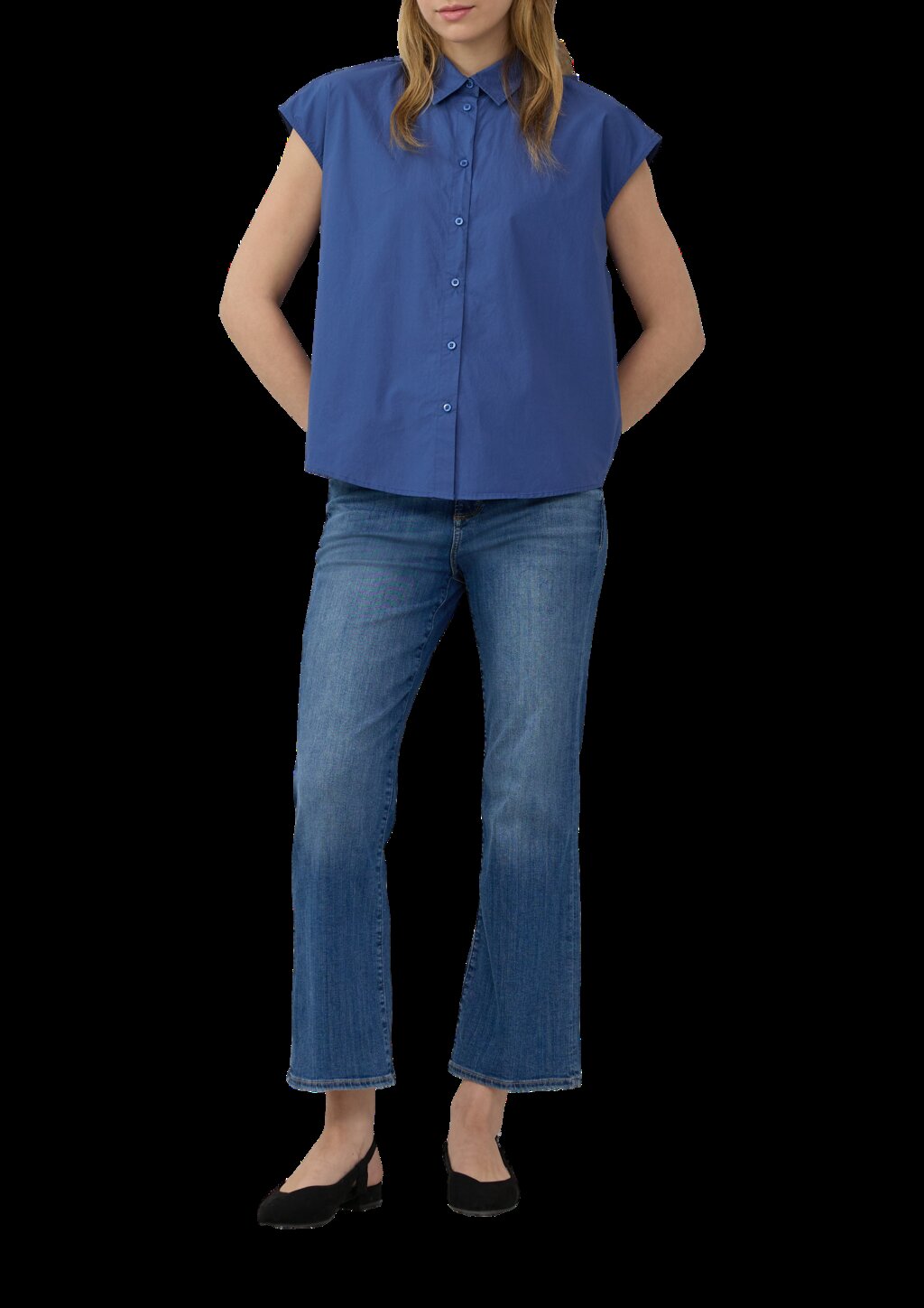 Hemdbluse aus Popeline im Relaxed Fit