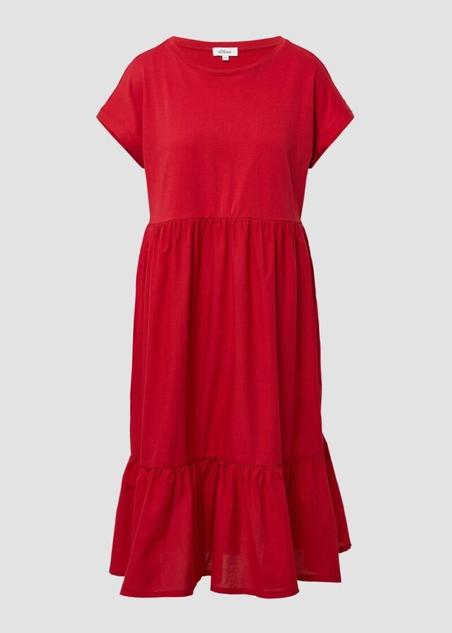 Stufenkleid im Relaxed Fit mit überschnittenen Schultern
