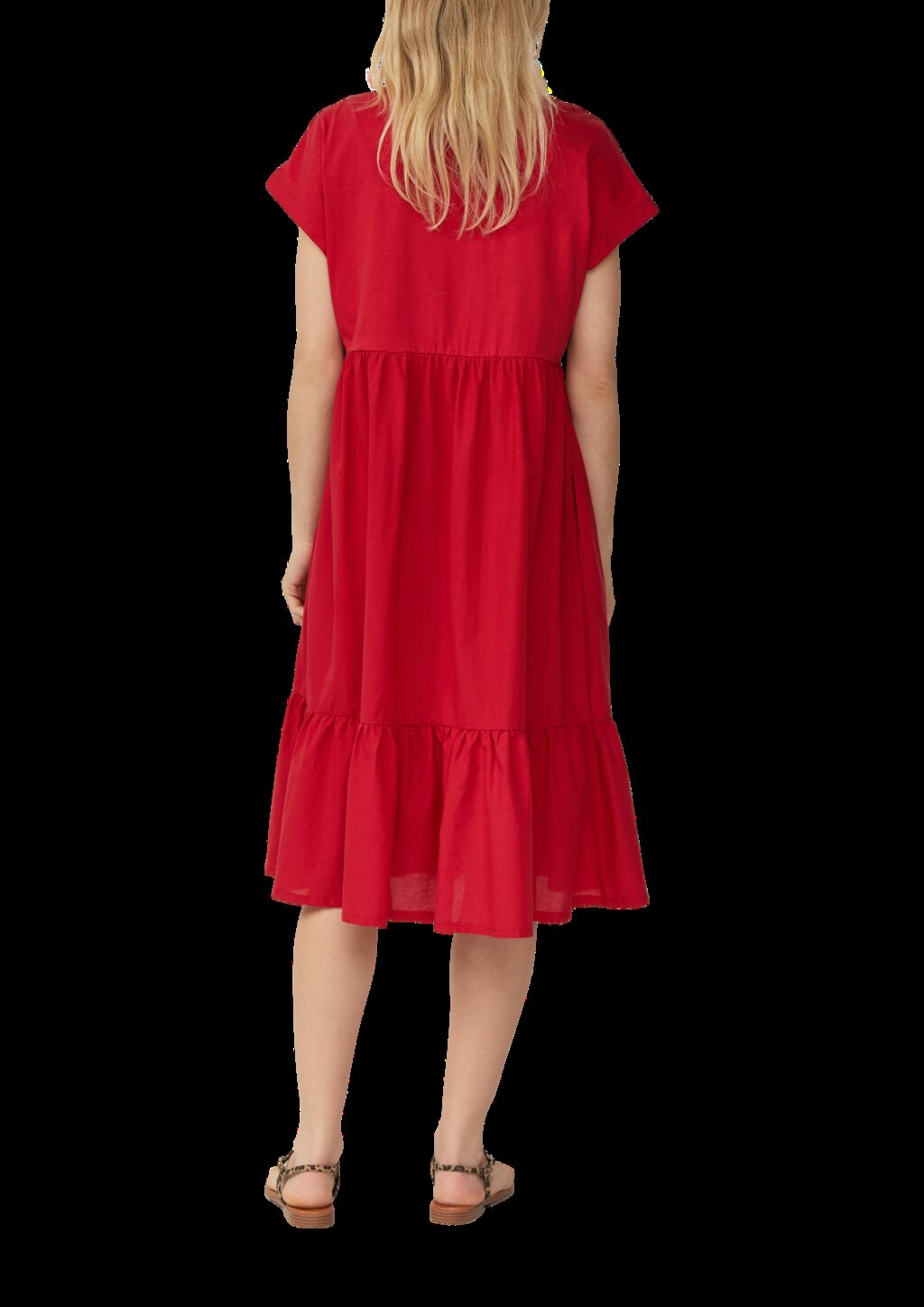 Stufenkleid im Relaxed Fit mit überschnittenen Schultern