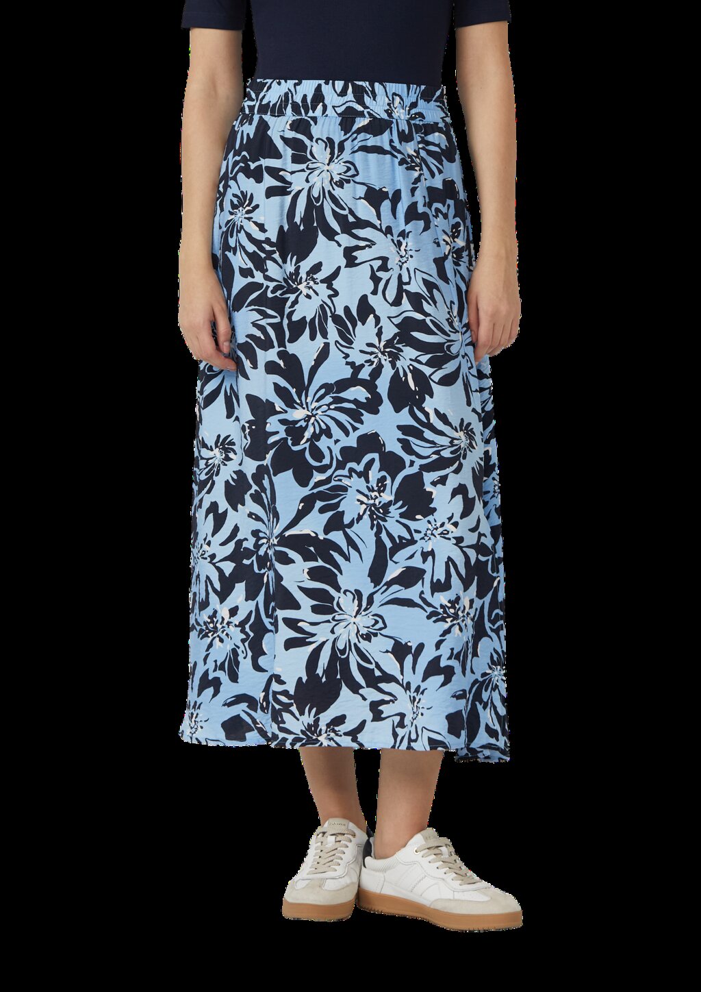 Rock aus Viskosemix mit Eingrifftaschen und Schlitz