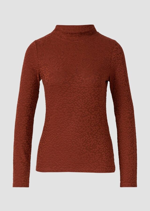 Leicht glänzendes Jacquard-Shirt