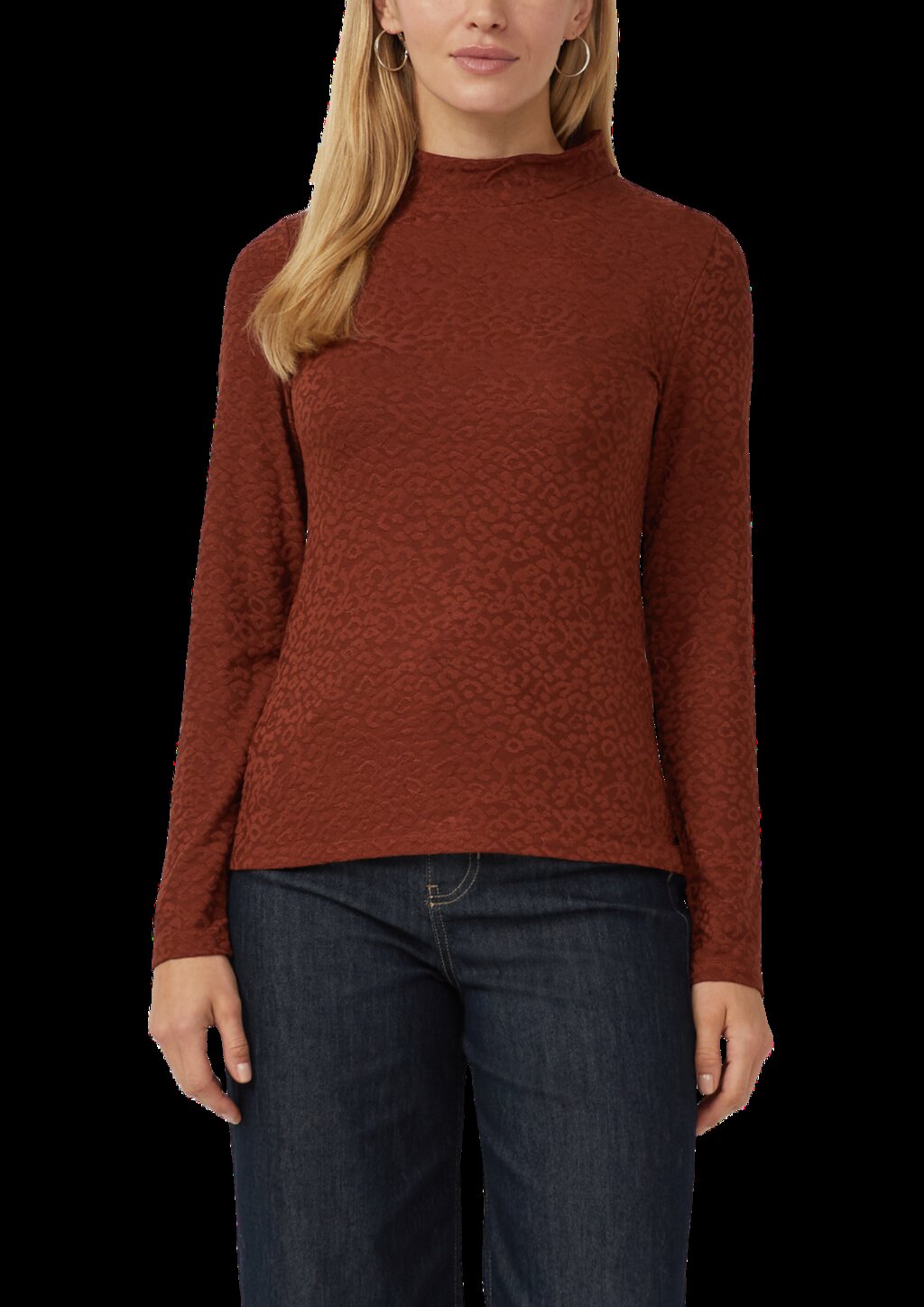 Leicht glänzendes Jacquard-Shirt