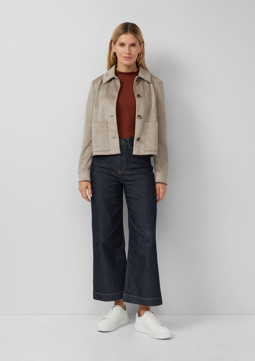 Leicht glänzendes Jacquard-Shirt