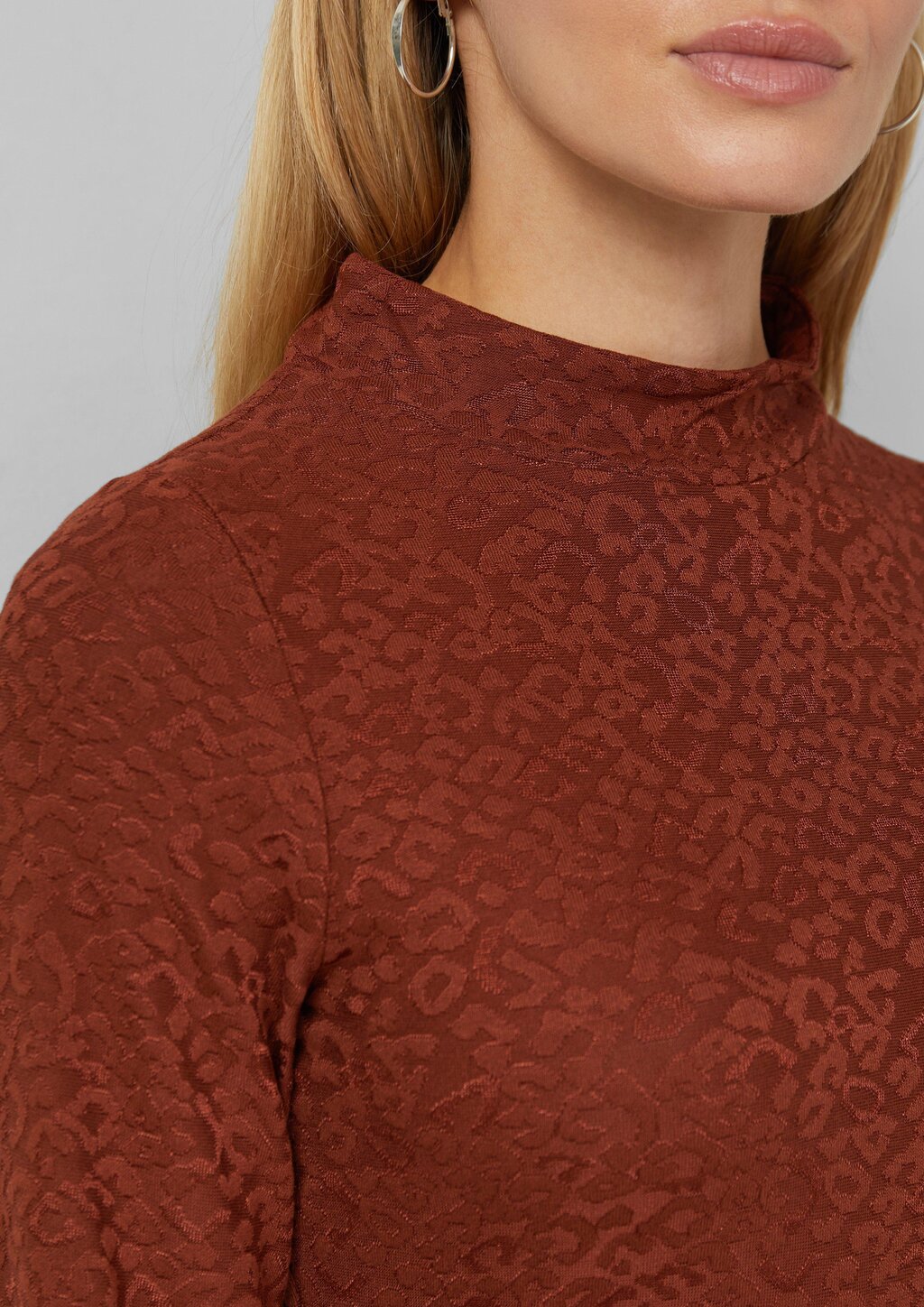 Leicht glänzendes Jacquard-Shirt