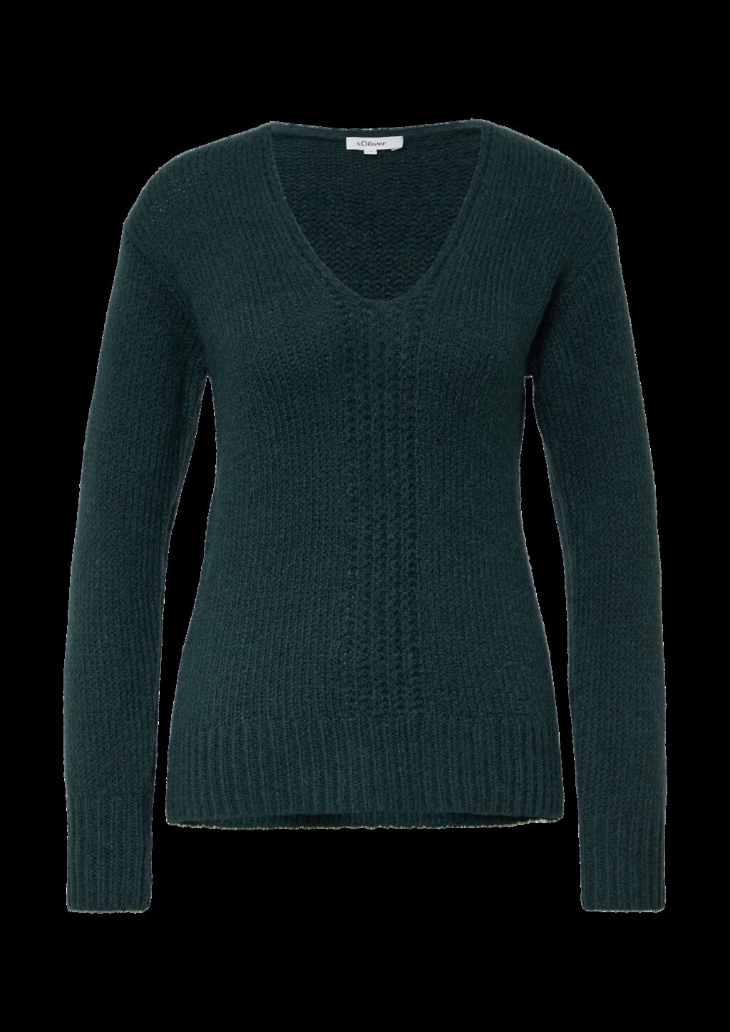 Alpakamixpullover mit Strickmuster