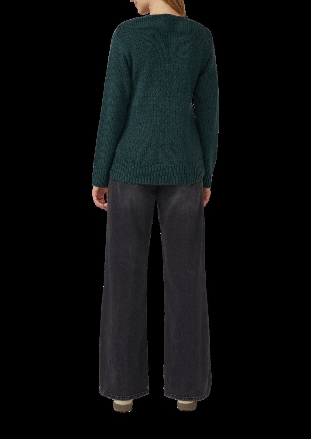 Alpakamixpullover mit Strickmuster