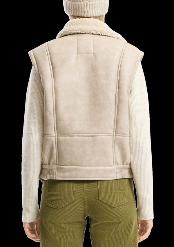 Weste in Lammfelloptik