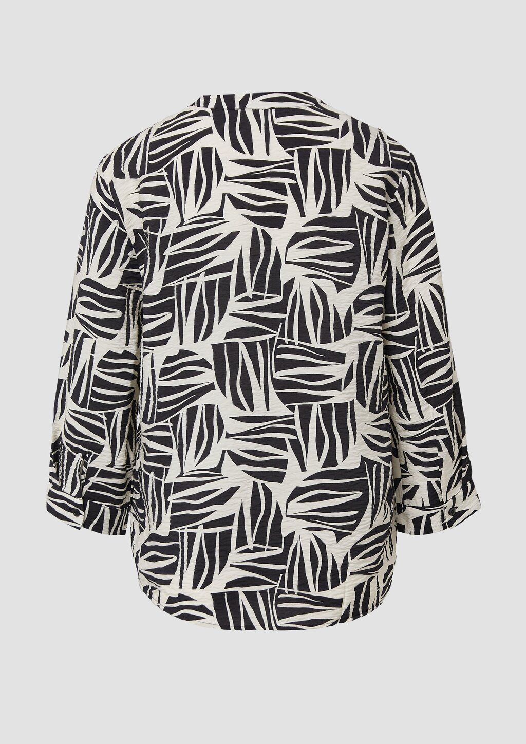 Bluse aus strukturiertem Viskosemix mit All-over-Print
