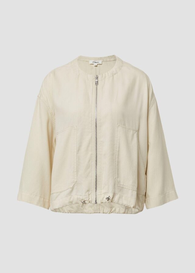 Blouson im Relaxed Fit mit 3/4-Ärmeln