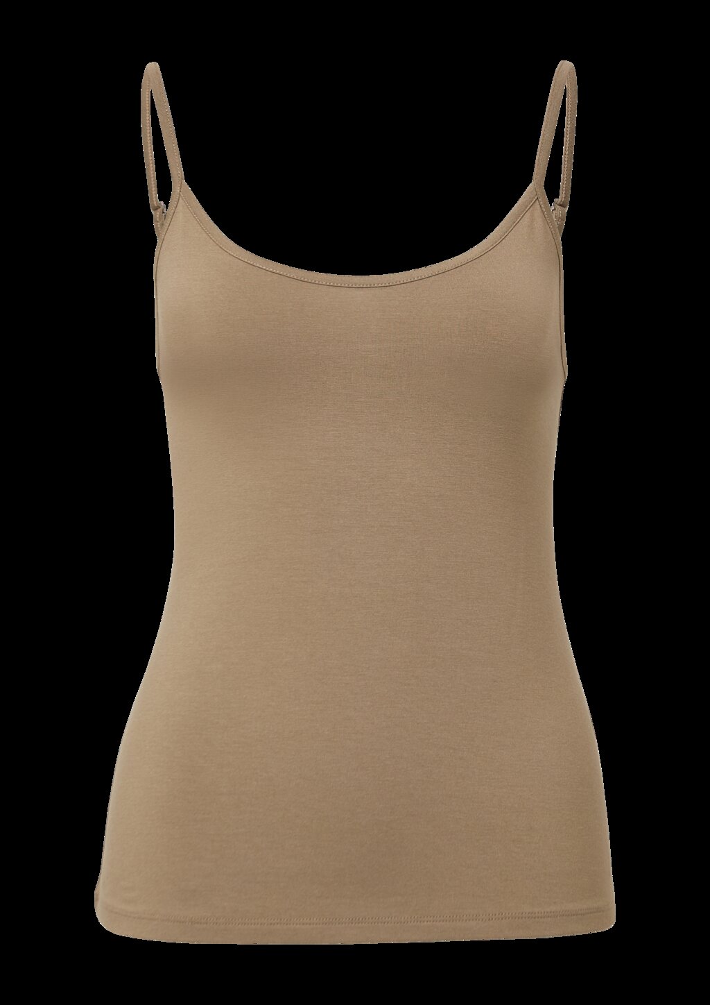 Slim-Fit-Top mit verstellbaren Spaghettiträgern